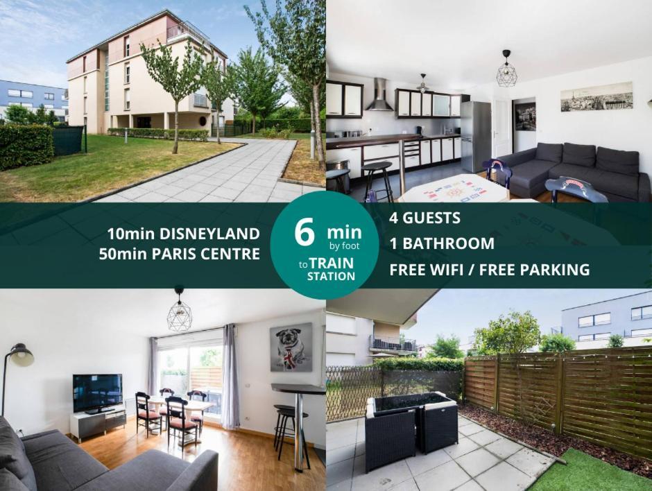 מונטבראן Les Paves De Prague - Appartement Pour 4 A 10 Minutes De Disneyland Paris מראה חיצוני תמונה